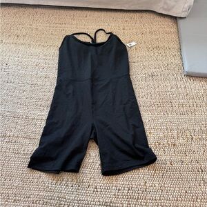 Old Navy Black Sleeveless Jumpsuit Romper